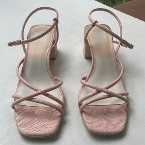 Baby Pink Dolce Vita Zayla Strappy Block Heel Sandal